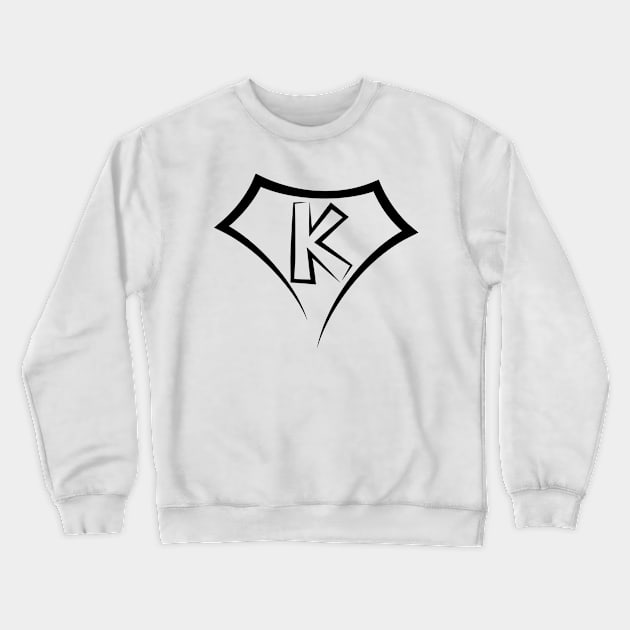 Super letter K Crewneck Sweatshirt by Florin Tenica